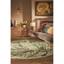 Origins Heritage Moss Circular Rug 200cm - thumbnail 2