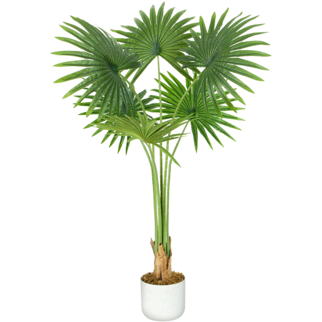 Fan Palm Tree Artificial Indoor House Plant 100cm - image 1