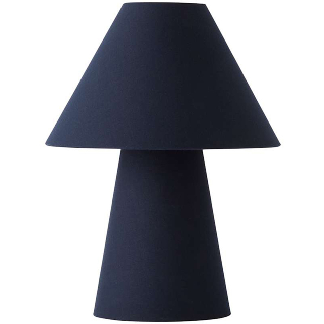 ValueLights Freddie Navy Tapered Shade Table Lamp and Bulb - image 1