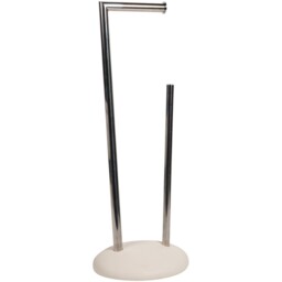 Pebble Silver Toilet Roll Holder