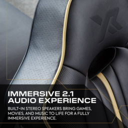 X Rocker Torque 2.1 Gold Stereo Audio Console Gaming Chair with Vibration - thumbnail 3
