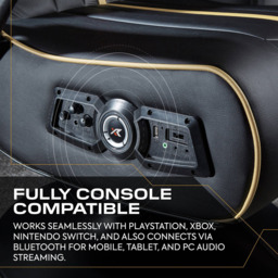 X Rocker Torque 2.1 Gold Stereo Audio Console Gaming Chair with Vibration - thumbnail 4