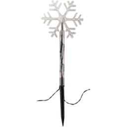 Samuel Alexander 24 Warm White LED Snowflake Garden Stake Light 8 Pack - thumbnail 2