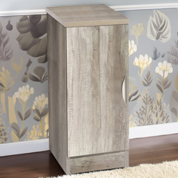 R White Cabinets Single Door Grey Desk Height Cupboard - thumbnail 1