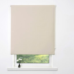 Oat Plain Polyester Blackout Blind 120 x 165cm