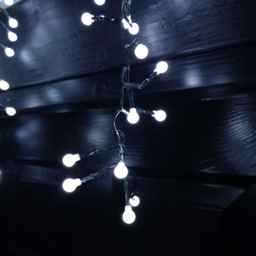 Samuel Alexander Frosted White LED Multi Function Christmas Cluster Curtain Light 4.8m - thumbnail 3