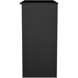 Crowndale Java Slatt Effect and Black 3 Drawer Vanity Unit - thumbnail 3