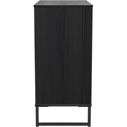 Crowndale Fluted 4 Drawer Black Ash Chest of Drawers Ready Assembled - thumbnail 3