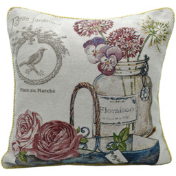 Velosso Jardine Tapestry Filled Cushion 43 x 43cm 2 Pack