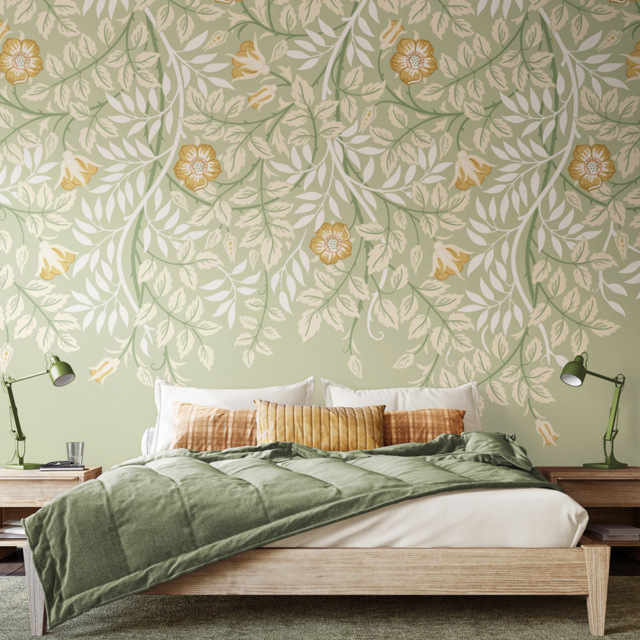 Origin Murals Cascading Rosehip Green Wall Mural - image 1