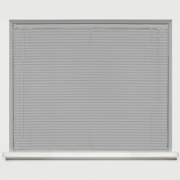 Caecus PVC Long Drop Venetian Blind Grey 45 x 210cm