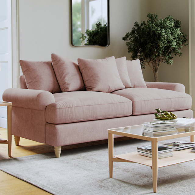 Clara Faro 14 Pink 2 Seater Large Agmamito Sofa - image 1