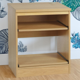 R White Cabinets Brown Printer Desk Stand