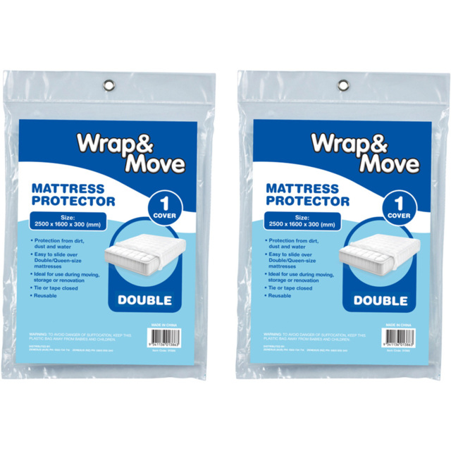 Wrap & Move Double Mattress Protector 2 Pack - image 1