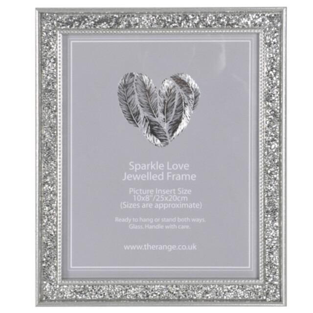 The Port. Co Gallery Niamh Sparkle Love Jewelled 10 x 8 inch Photo Frame