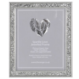 The Port. Co Gallery Niamh Sparkle Love Jewelled 10 x 8 inch Photo Frame
