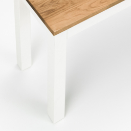 Julian Bowen Coxmoor 2 Seater Ivory and Oak Dining Bench - thumbnail 4