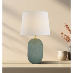 Elodie Glass Table Lamp - Green - thumbnail 3