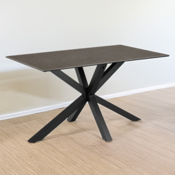 Furniture To Go Heaven Black 4 Seater Ceramic Top Dining Table