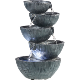 Garden Gear Tabletop 5 Cascading Bowls Water Feature - thumbnail 3