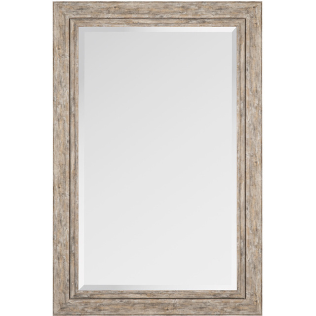Clovelly Rustic Wood Effect Framed Mirror 120 x 80cm - image 1