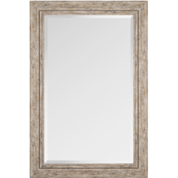 Clovelly Rustic Wood Effect Framed Mirror 120 x 80cm - thumbnail 1