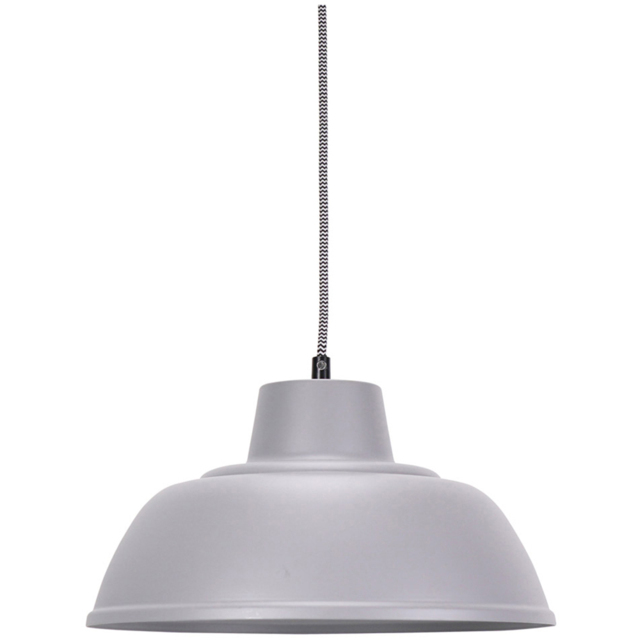 ValueLights Morris Stone Grey Metal Drop Hanging LED Pendant Light - image 1