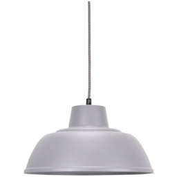 ValueLights Morris Stone Grey Metal Drop Hanging LED Pendant Light
