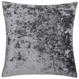 Paoletti Verona Pewter Square Crushed Velvet Cushion