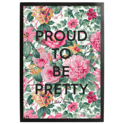 Laura Ashley Aveline Slogan Black Frame Wall Art 70 x 100cm