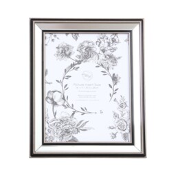 Mode Mirrored Photo Frame Silver 14 x 11in