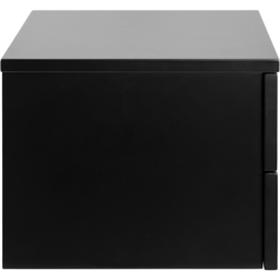 Florence Avignon 2 Drawer Black Bedside Table - thumbnail 3