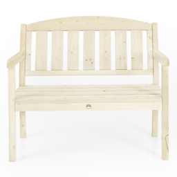AMATA Ungurs 2 Seater Green Wooden Garden Bench - thumbnail 2