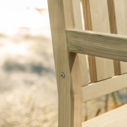 AMATA Ungurs 2 Seater Green Wooden Garden Bench - thumbnail 4