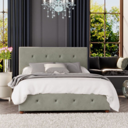 Laurence Llewelyn-Bowen Hesper Super King Size Duck Egg Plush Velvet Ottoman Bed