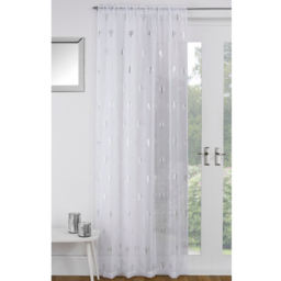 White Birch Panel Voile Curtain 140 x 122cm - thumbnail 4
