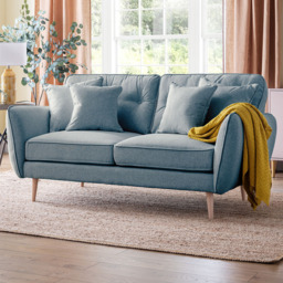 Opry Faro 2 Seater Button Back Denim Sofa