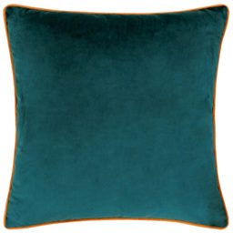 Paoletti Meridian Teal Tiger Velvet Cushion
