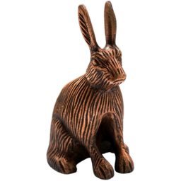 Ivyline Antique Copper Cast Aluminium Hare Candle Holder