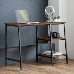 Julian Bowen Tribeca 2 Shelves Walnut Desk