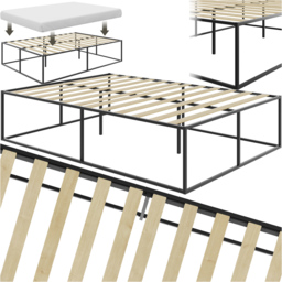 tectake Kyoto Black Double Bed Frame - thumbnail 2