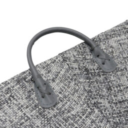 JVL Urban Rectangular Paper Storage Basket with PU Handles - thumbnail 3