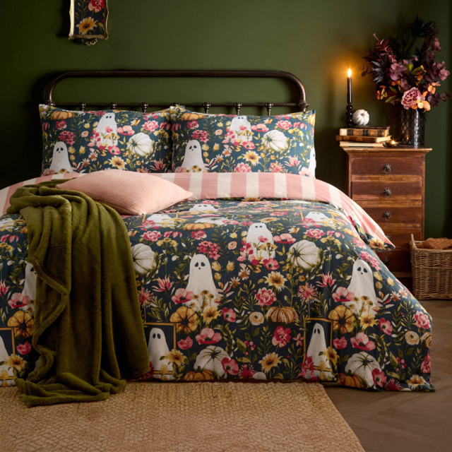 Furn Botanical Printed Double Reversible Duvet Set - image 1