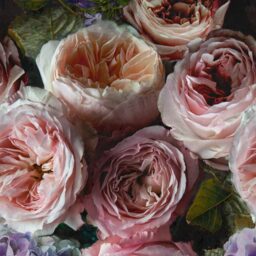 Grandeco Romantic Flowers Pink 3 Lane Wall Mural - thumbnail 2