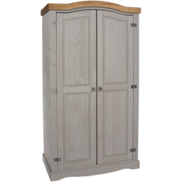 Core Products Corona 2 Door Grey Wardrobe - thumbnail 4