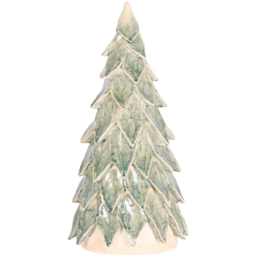 Glazed Green Leaf Tree Decoration
