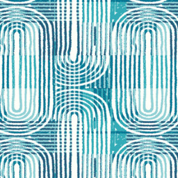 Origin Murals Curved Line Texture Blue Wall Mural - thumbnail 2
