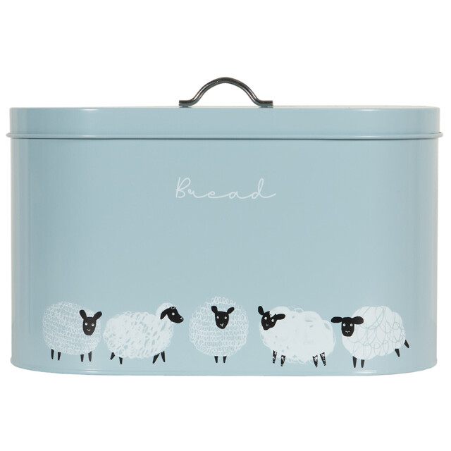 Highland Flock Grey Oval Bread Bin - image 1