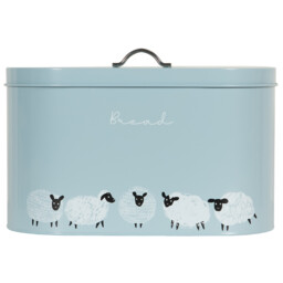 Highland Flock Grey Oval Bread Bin - thumbnail 1