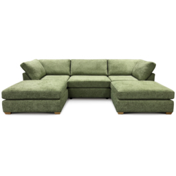 Carina Enzo 5 Seater Olive U-Shape Sofa - thumbnail 2